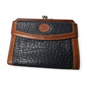 Dooney & Bourke Pebbled Leather Kisslock Wallet Coin Pouch Vintage Wallet